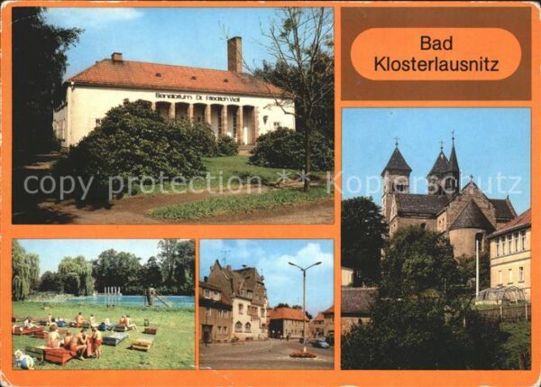 Bad Klosterlausnitz Sanatorium Dr. Friedrich Wolf Freibad M