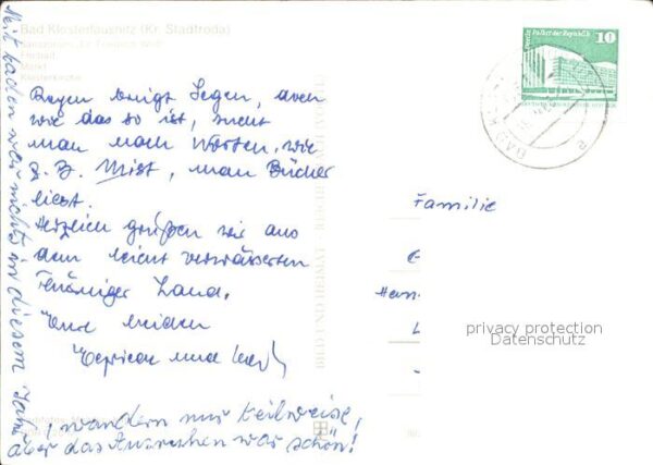 Bad Klosterlausnitz Sanatorium Dr. Friedrich Wolf Freibad M – Bild 2