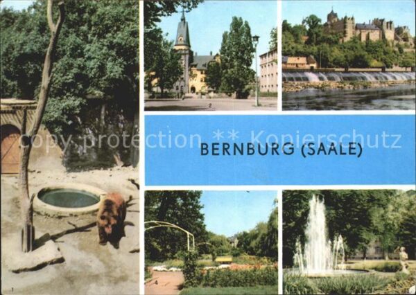 Bernburg Saale Schloss Rosengarten Marx-Engels-Platz
