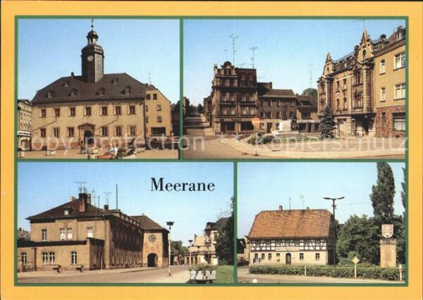 Meerane Rathaus Ernst-Thälmann-Platz Bahnhof Ga