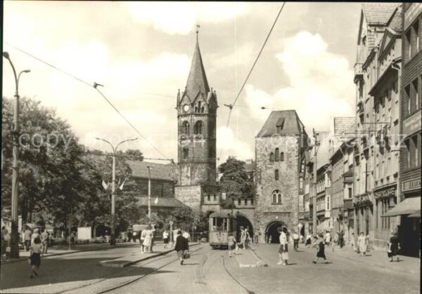 Eisenach Thueringen Nikolaitor Strassenbahn