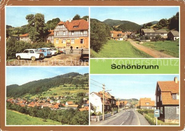 Schoenbrunn Schleusegrund FDGB-Erholungsheim Hütte Teilansichten