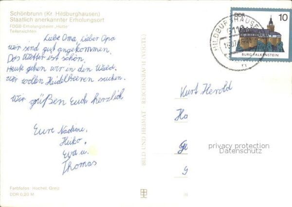 Schoenbrunn Schleusegrund FDGB-Erholungsheim Hütte Teilansichten – Bild 2
