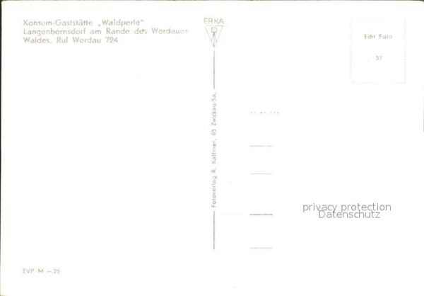 Langenbernsdorf Konstum Gasstätte Waldperle – Bild 2