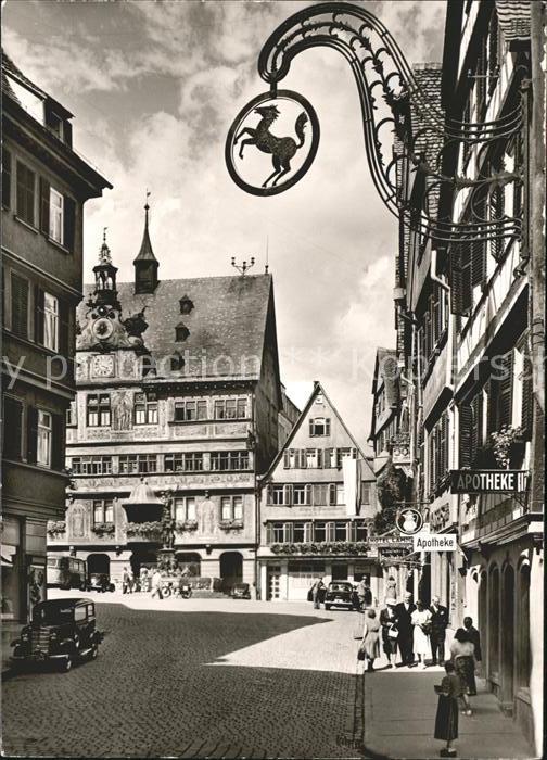 Tuebingen Marktplatz Rathaus