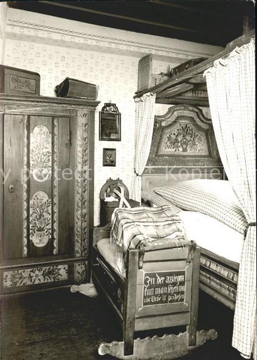 Feuchtwangen Heimatmuseum Schlafzimmer
