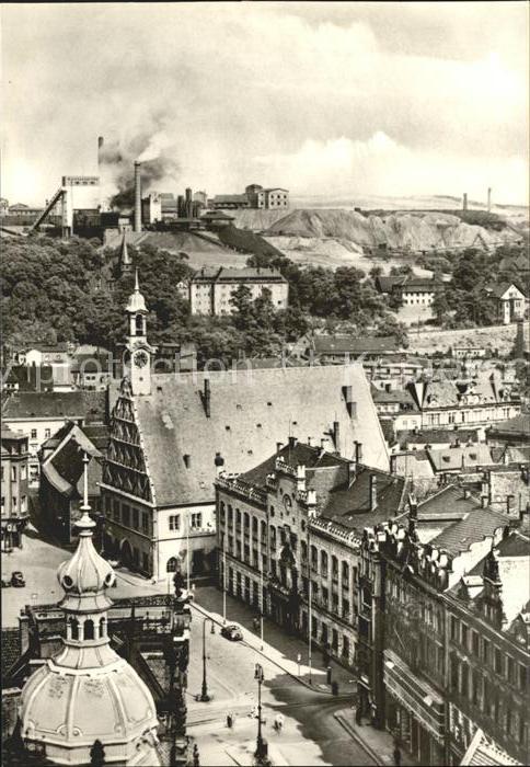 Zwickau Sachsen Rathaus und Gewandhaus