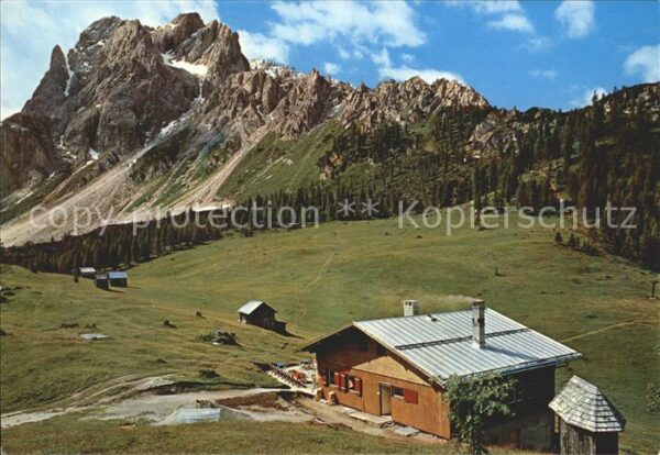Sexten Sesto Suedtirol Rifugio Rudi Hütte Rotwandwiesen Crodo
