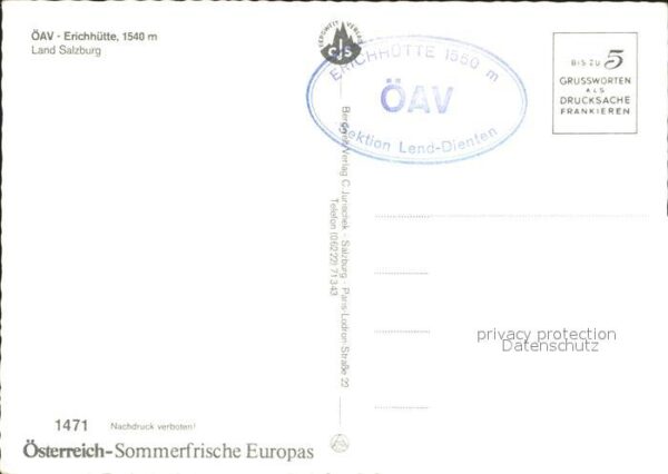Salzburg Oesterreich ÖAV Erichhütte – Bild 2