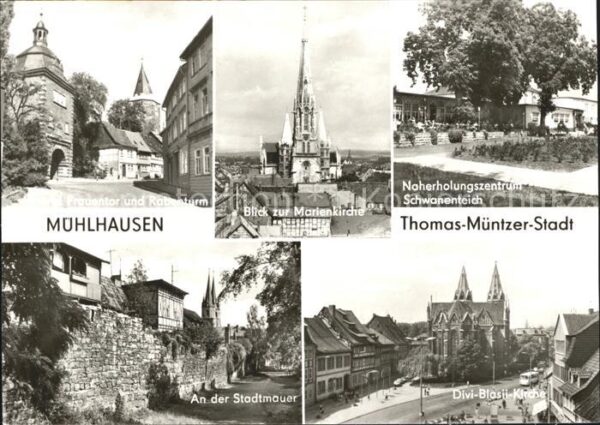 Muehlhausen Thueringen Thomas Müntzer Stadt Marienkirche Fraue