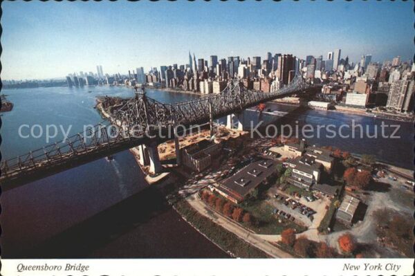 New York City Fliegeraufnahme Queensboro Bridge