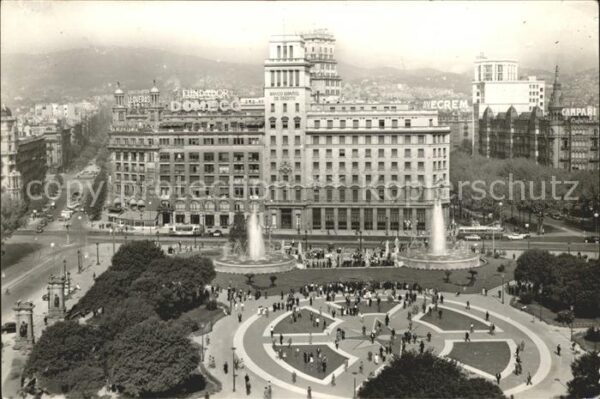 Barcelona Cataluna Rambla Fliegeraufnahme