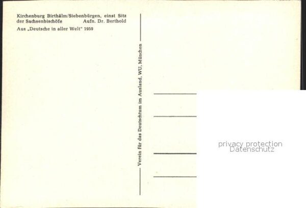 Siebenbuergen Kirchenburg Birthälm einst Sitz des Sac – Bild 2