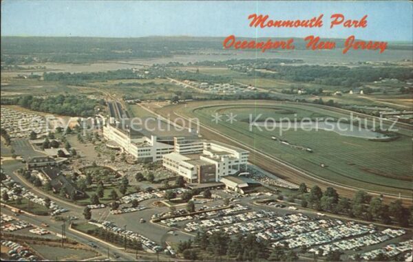 New Jersey Monmouth Park Oceanport Air view