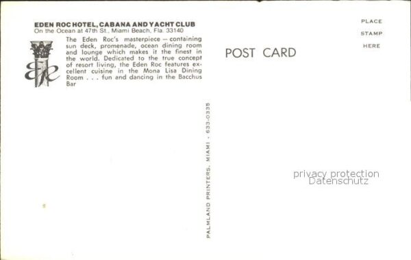 Miami Beach Eden Roc Hotel Cabana and Yacht Club Ai – Bild 2