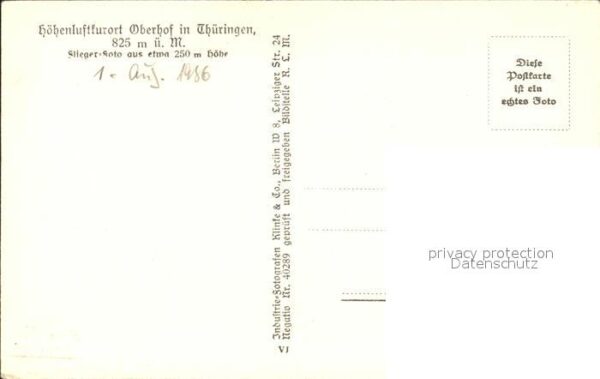 Oberhof Thueringen Fliegeraufnahme – Bild 2