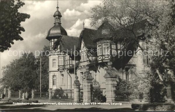 Gernrode Harz Ferienheim Thomas Münzer des VEB Leipzi