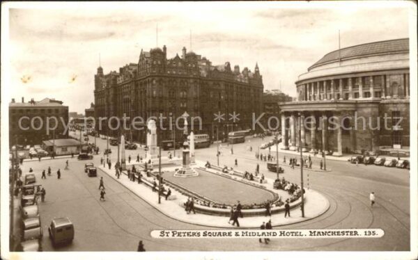 Manchester St Peters Square and Midland Hotel
