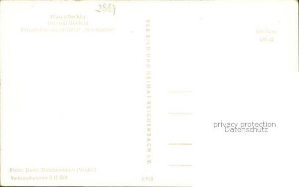 Plau See FDGB Erholungsheim Waldheim – Bild 2