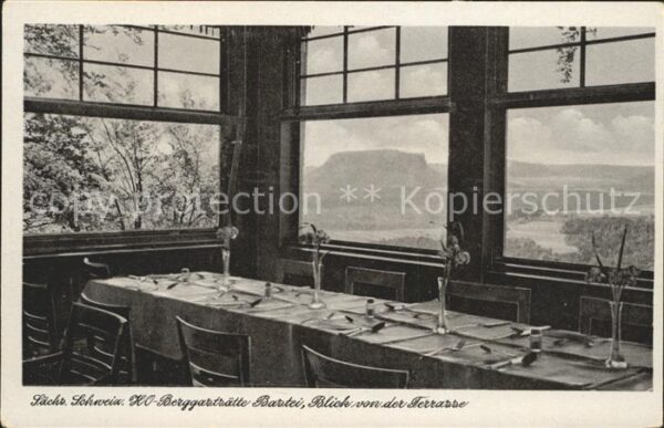 Saechsische Schweiz HO Berggaststätte Bastei Speisesaal
