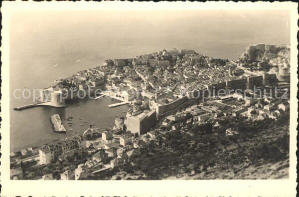 Dubrovnik Ragusa Fliegeraufnahme