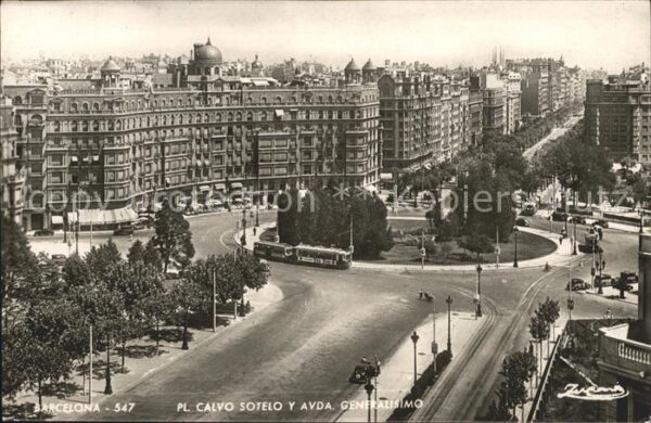 Barcelona Cataluna Pl Calvo Sotelo y Avda Gerneralisimo