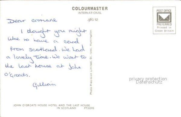Schottland John O'Groats House Hotel and the Last – Bild 2