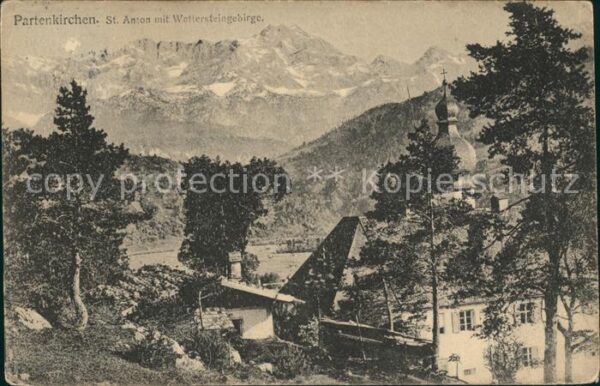 Partenkirchen St Anton mit Wettersteingebirge