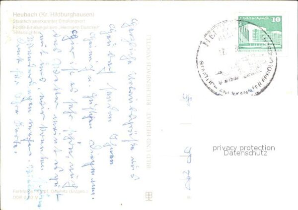 Heubach Thueringen FDGB Erhlungsheim Hermann Duncker Teila – Bild 2