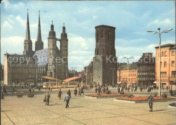 Halle Saale Marktplatz Kirche Turm