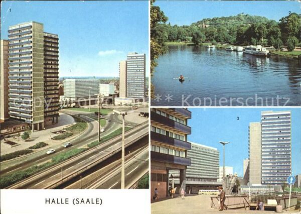 Halle Saale Hochstrasse Thälmann Platz Saalepartie