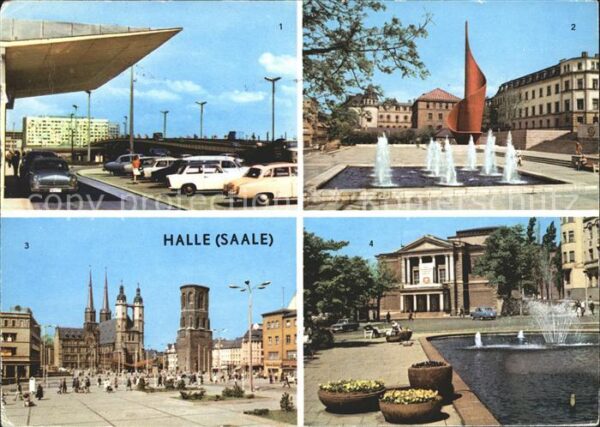 Halle Saale Hochstrasse Hansering Fahnenmonument Ma