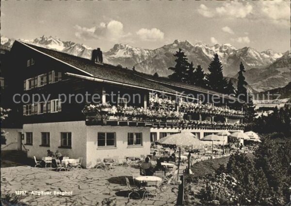 Sonthofen Oberallgaeu Allgäuer Berghof mit Alpe Eck