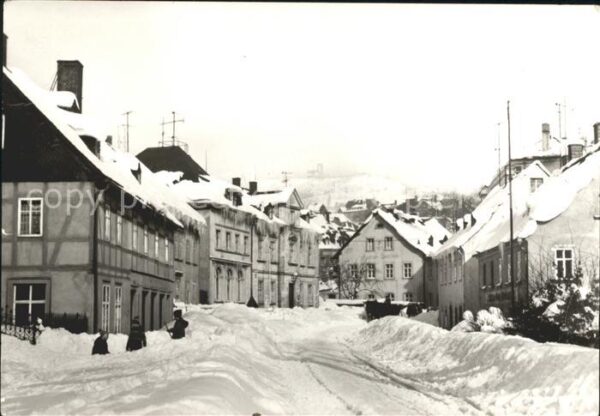 Baerenstein Annaberg-Buchholz Dorfpartie im Winter
