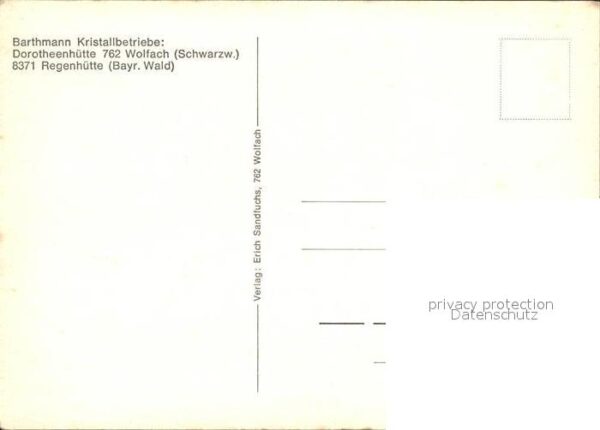 Wolfach Barthmann Kristallbetriebe Dorotheenhüt – Bild 2
