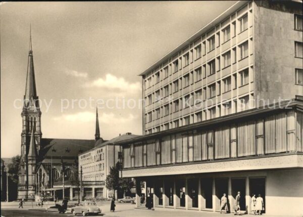 Karl-Marx-Stadt Bahnhofstrasse Theaterplatz Kirche