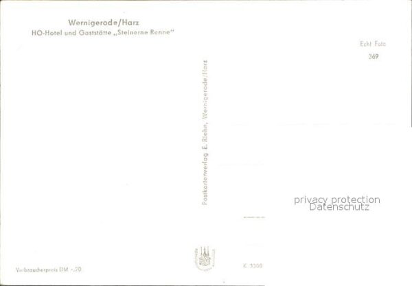 Wernigerode Harz HO Hotel und Gaststätte Steinerne Renne – Bild 2