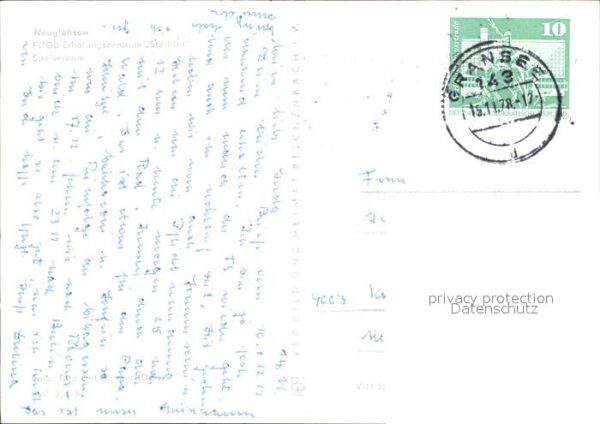 Neuglobsow FDGB Erholungsheim Stechlin Speisesaal – Bild 2