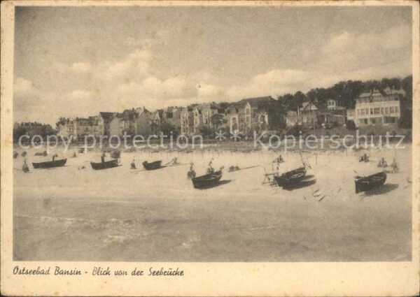 Bansin Ostseebad Blick von der Seebrücke