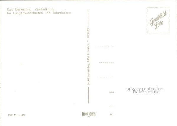 Bad Berka Zentralklinik für Lungenkrankheiten und – Bild 2