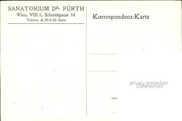 Wien Sanatorium Dr Fürth – Bild 2