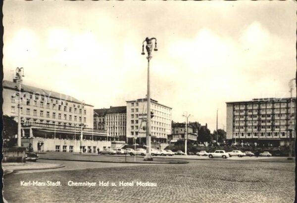Karl-Marx-Stadt Chemnitzer Hof und Hotel Moskau