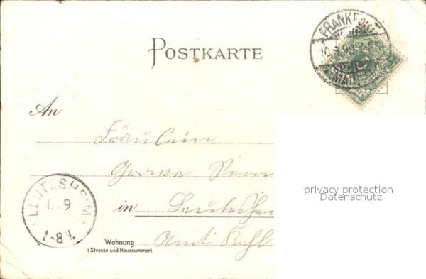 Frankfurt Main Mainpartie Brücken Peterskirche Opernha – Bild 2