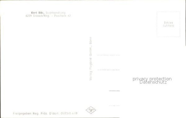 Erbach Rheingau Fliegeraufnahme Kirchenpartie Buchhandl – Bild 2