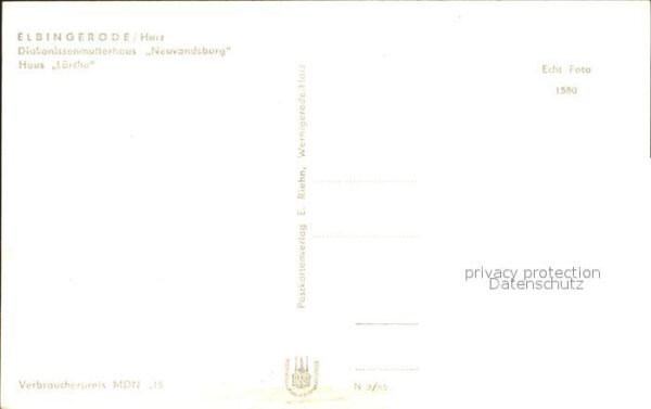 Elbingerode Harz Diakonissenmutterhaus Neuwandsburg Haus – Bild 2