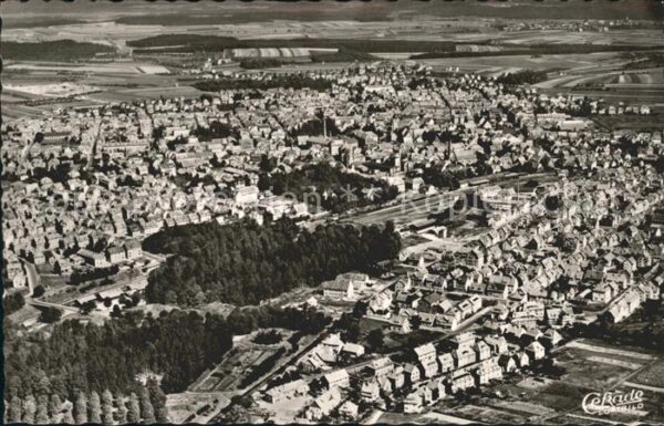 Schwenningen Neckar Fliegeraufnahme Uhrenstadt