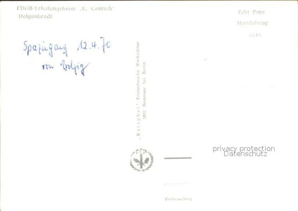 Dolgenbrodt FDGB Erholungsheim Erich Gentsch – Bild 2