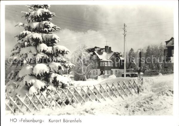 Baerenfels Erzgebirge HO Felsenburg im Winter