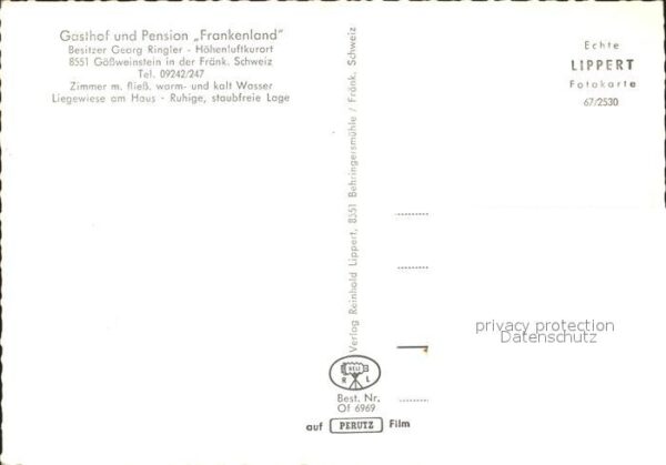 Goessweinstein Gasthaus Pension Frankenland – Bild 2