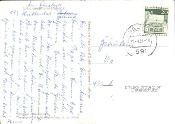 Huettental Siegen Erholungsheim Patmos Fliegeraufnahme – Bild 2